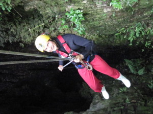 Abseiling in Waitomo