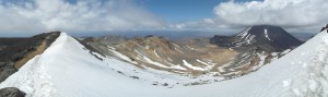 Panorama vom Gipfel des Mt. Tongariro