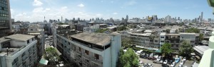 Die "Skyline" von Bangkok